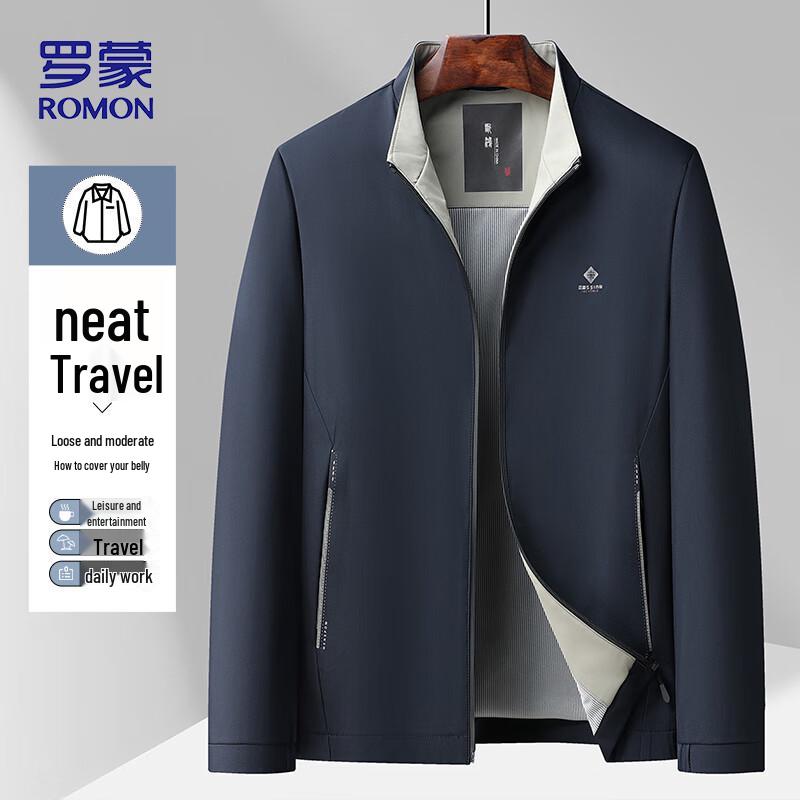 

Luomeng Men s Business Casual Stand Collar Windproof Jacket 2514 XL