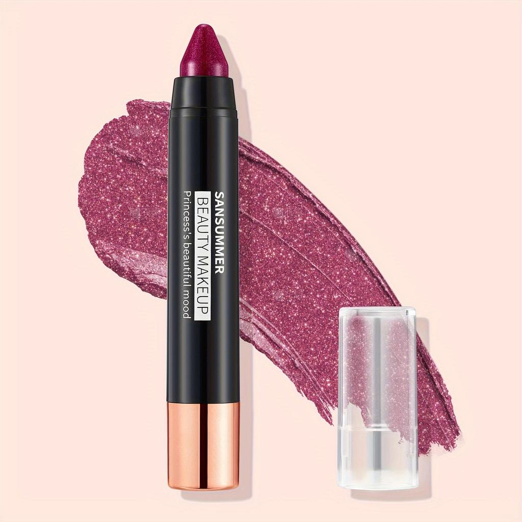 Rossetto idratante glitterato lucido Rossetto impermeabile resistente Lucidalabbra opaco perlato ad alta pigmentazione Regalo di trucco perfetto per le donne