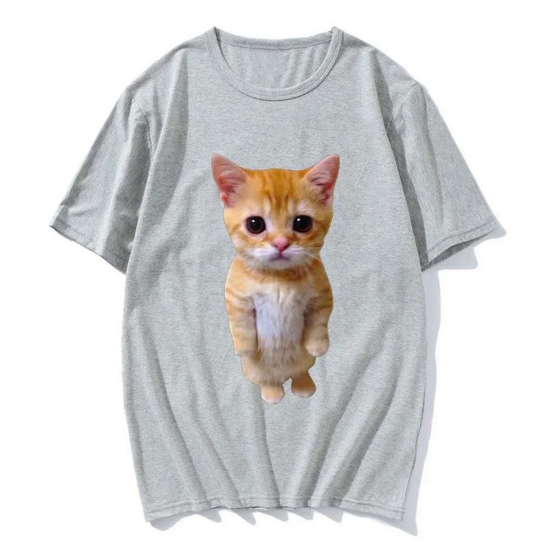 Funny Cat Print Womens Casual T Shirt Mens Summer T Shirt Girls Boys Casual Fashion Clothes