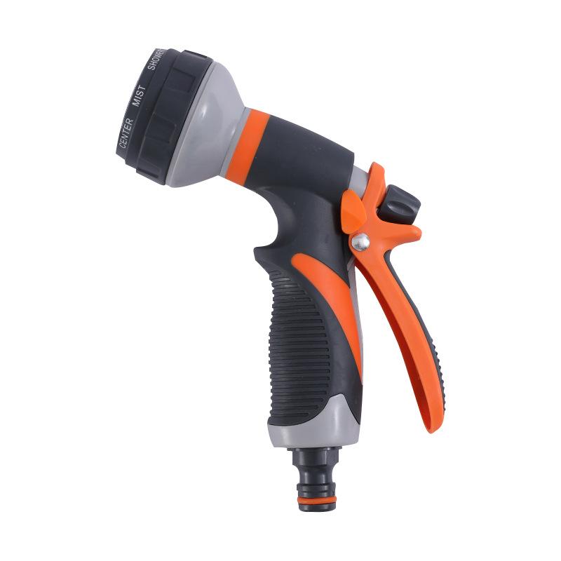 

ABS Plastic 8-Function Rubber-Coated Car Wash Water Gun, High-Pressure Water Gun, and Garden Irrigation Water Gun