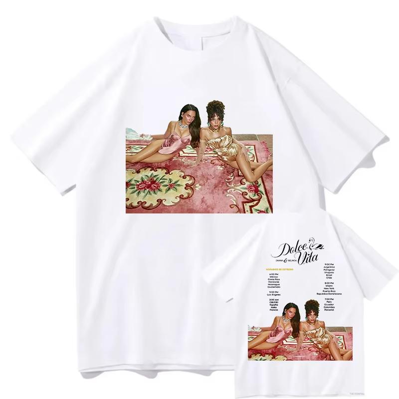 2026 DANNA Belinda DOLCE VITA Print T-shirt Men Women Fashion Trendy T-shirt Y2K Harajuku Punk Gothic Round T-shirt