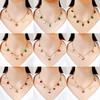 Festival-Themed Multi-Pendant Necklace for Women: Christmas & Halloween Cartoon Clavicle Chain, Gold-Plated Titanium Steel