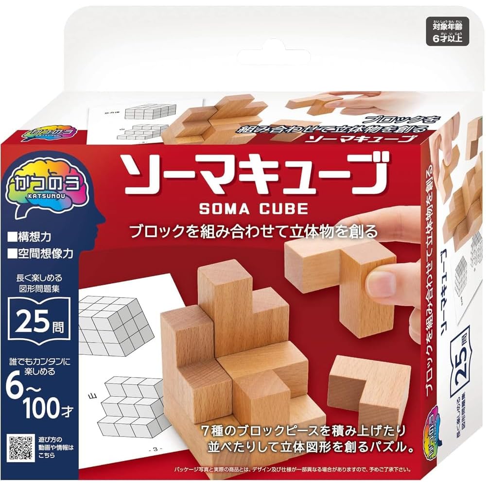 Hanayama Puzzle Exercise Soma Cube Age 6+ Educational Toy