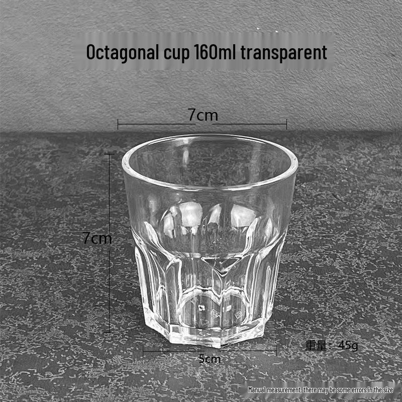 Durable PC Acrylic Beverage Cup: Heat, Cold & Drop Resistant for Restaurants