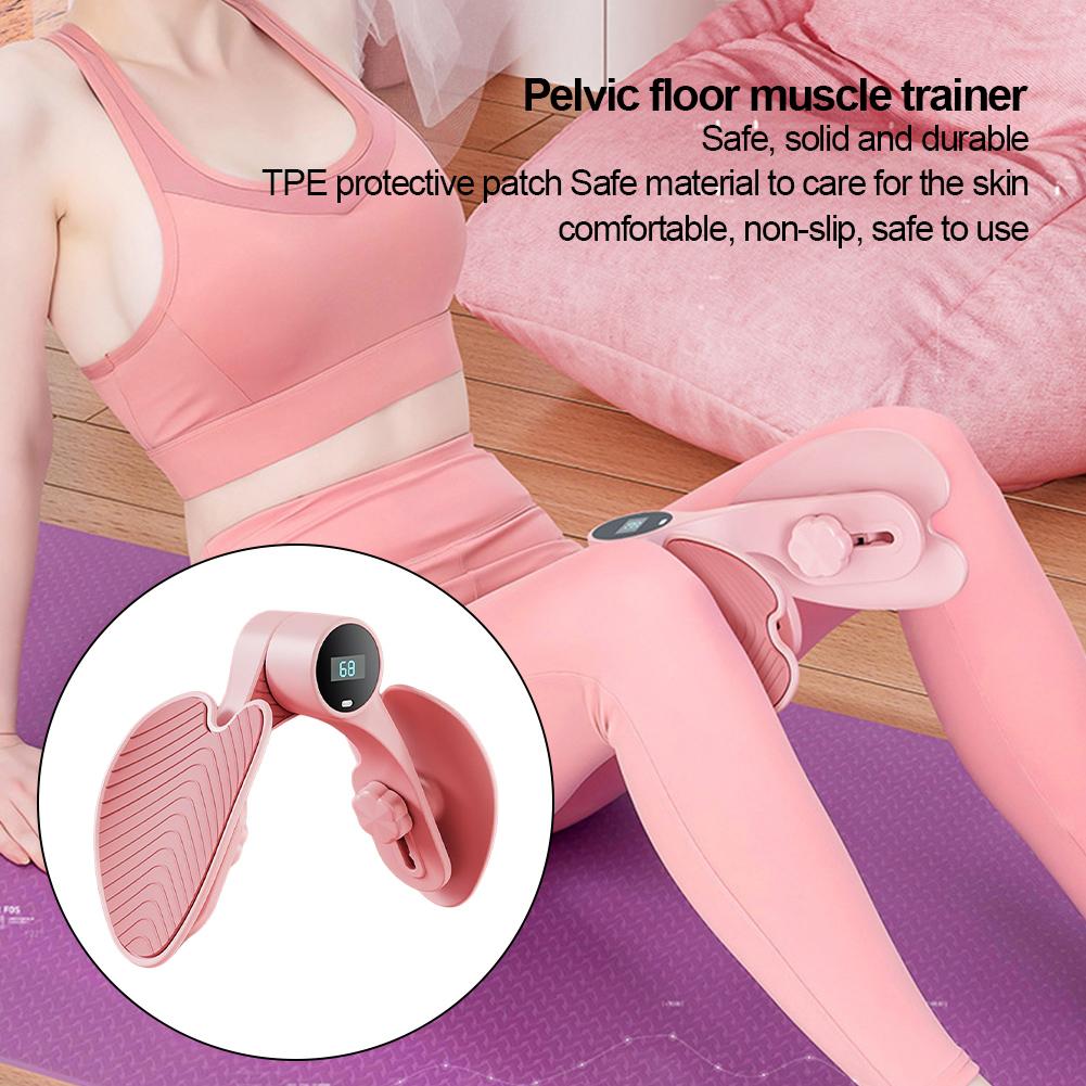 Fitness Leg Clip Smart Screen Count Rotatable Buttock Exercise Machine Multifunctional Stable Yoga Props Adjustable for Home Gym