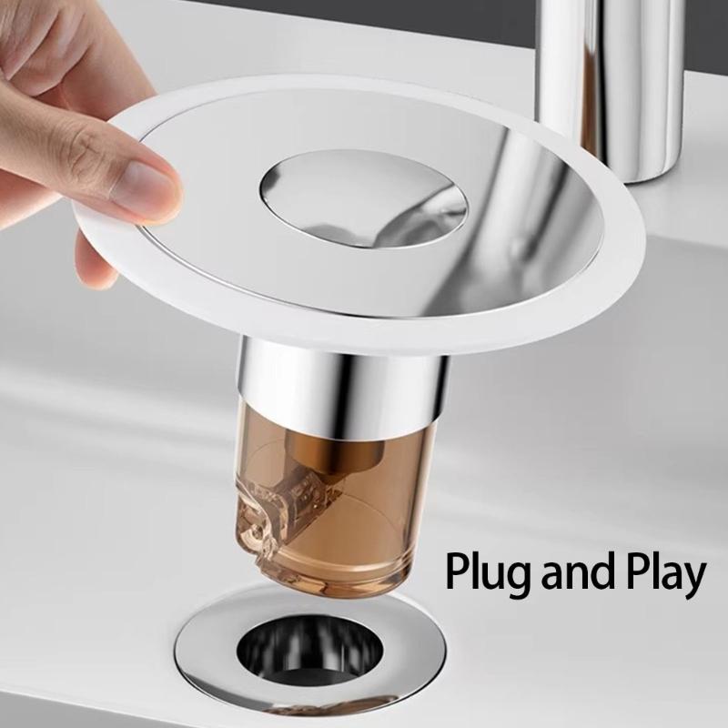 Drain Filter Bounce Cores Sink Drain Plug Sink Basins Drain Basket Sink Stoppers for Bathroom Kitchen Enduring