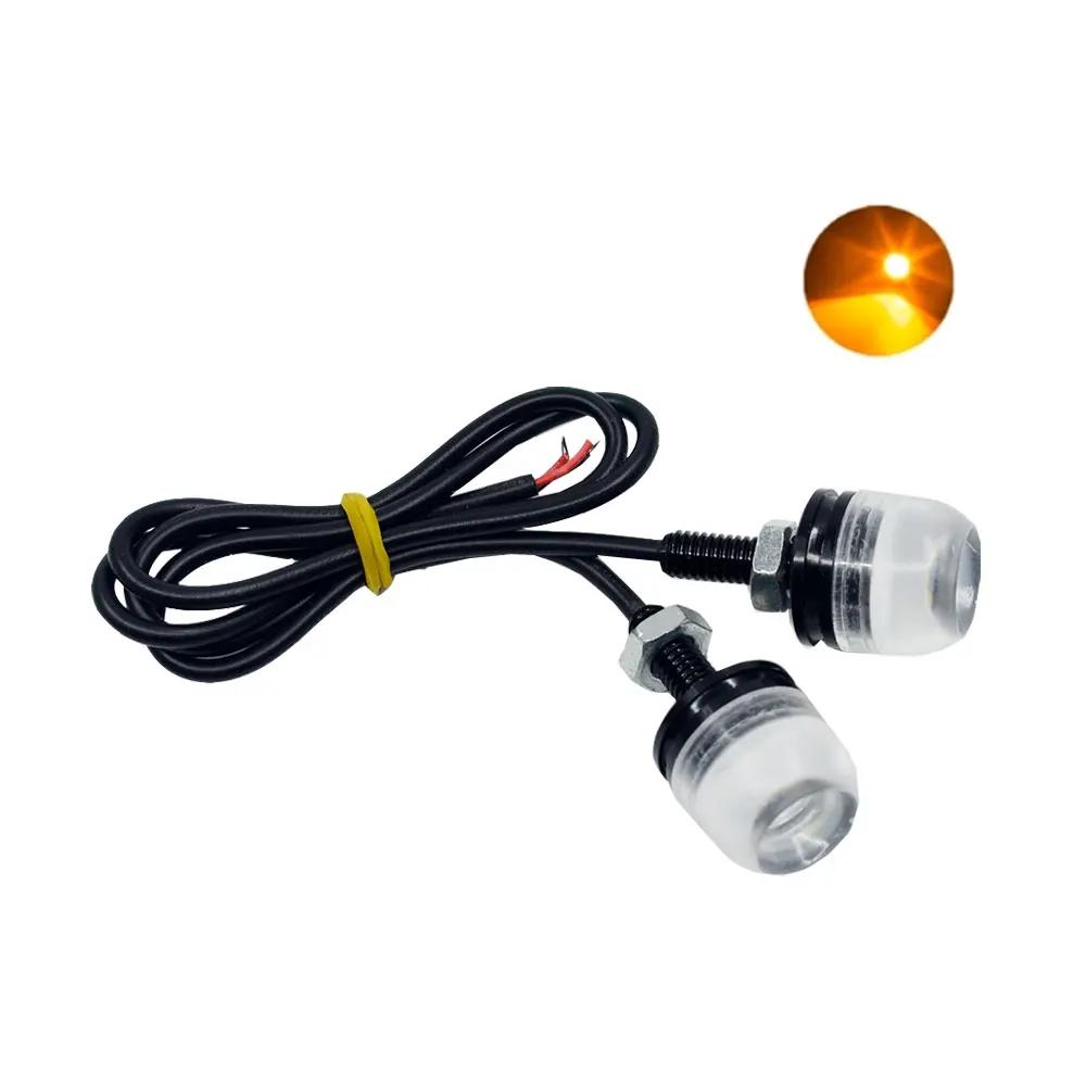 2pcs 9W 12V SMD LED Chip License Plate Light Bolt Screw Turn Signal Tail Light 5630 LED Number Plate Light Motorcycle Auto Car