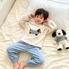 Children's Coral Fleece Pajama Set: Boys' Long-Sleeve & Pants, Girls' Thick Warm Winter Homewear.