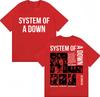 Rock Band System of A Down TShirts Unisex Women Vintage Alternative Metal Music Tshirts Unisex Women Cotton Oversized Male T Shirt