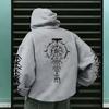 Ancient Viking Raven Print Hoodie Male Daily Casual Fashion Sporty Coats 2025 Autumn New Arrival Men's Sweatshirt High Quality