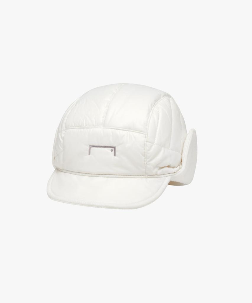 GOALSTUDIO Superball Quilted Earflap Cap-Off White