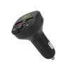 Car Dual USB FM Transmitter Bluetooth5.0 QC3.0 LED Display Wireless Handsfree Voice Reminder 12‑24V