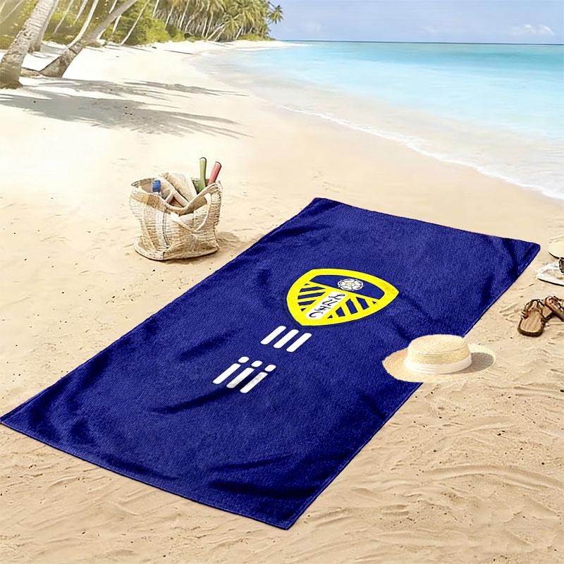 Leeds United Druck Strandtuch, Großes Weiches Schnelltrocknendes Handtuch für Strand Camping Schwimmen