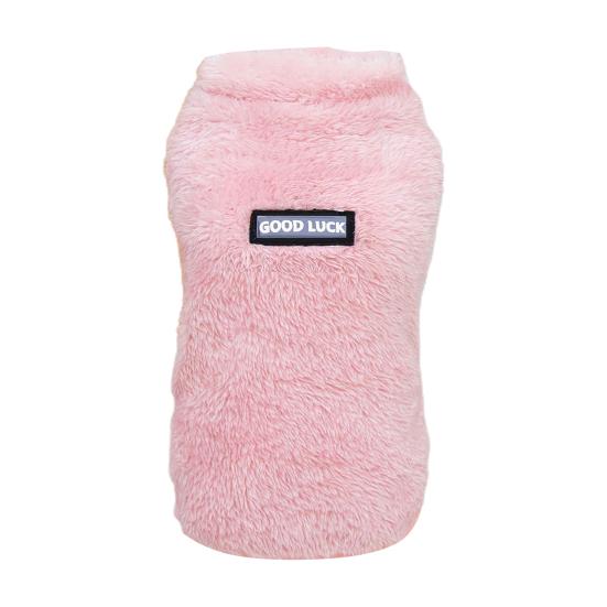 Stilvolle Universal-Polyester-Hundeweste „Good Luck“ Haustier-Schlafanzug für den Winter