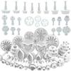10pcs Biscuit Spring Printing Press Mold Flower Geometric Patterns Classic Biscuit Decoration Tools Kitchen Baking Accessories