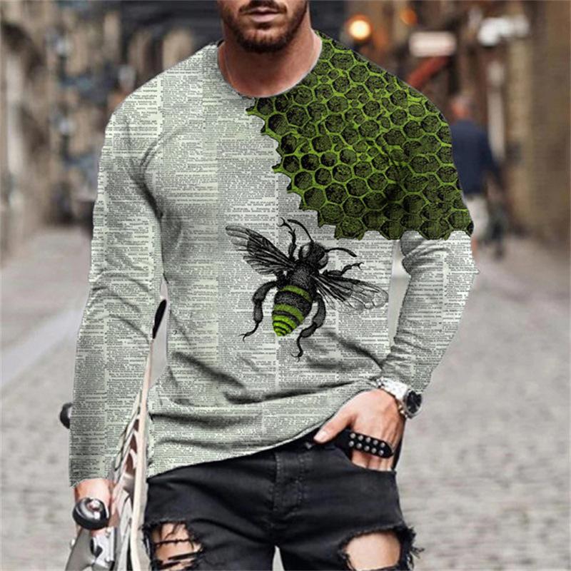 

Новые мужские футболки с принтом 3Dspider, футболки с длинным рукавом, повседневные свитера с круглым вырезом, мужская одежда больших размеров 8XL