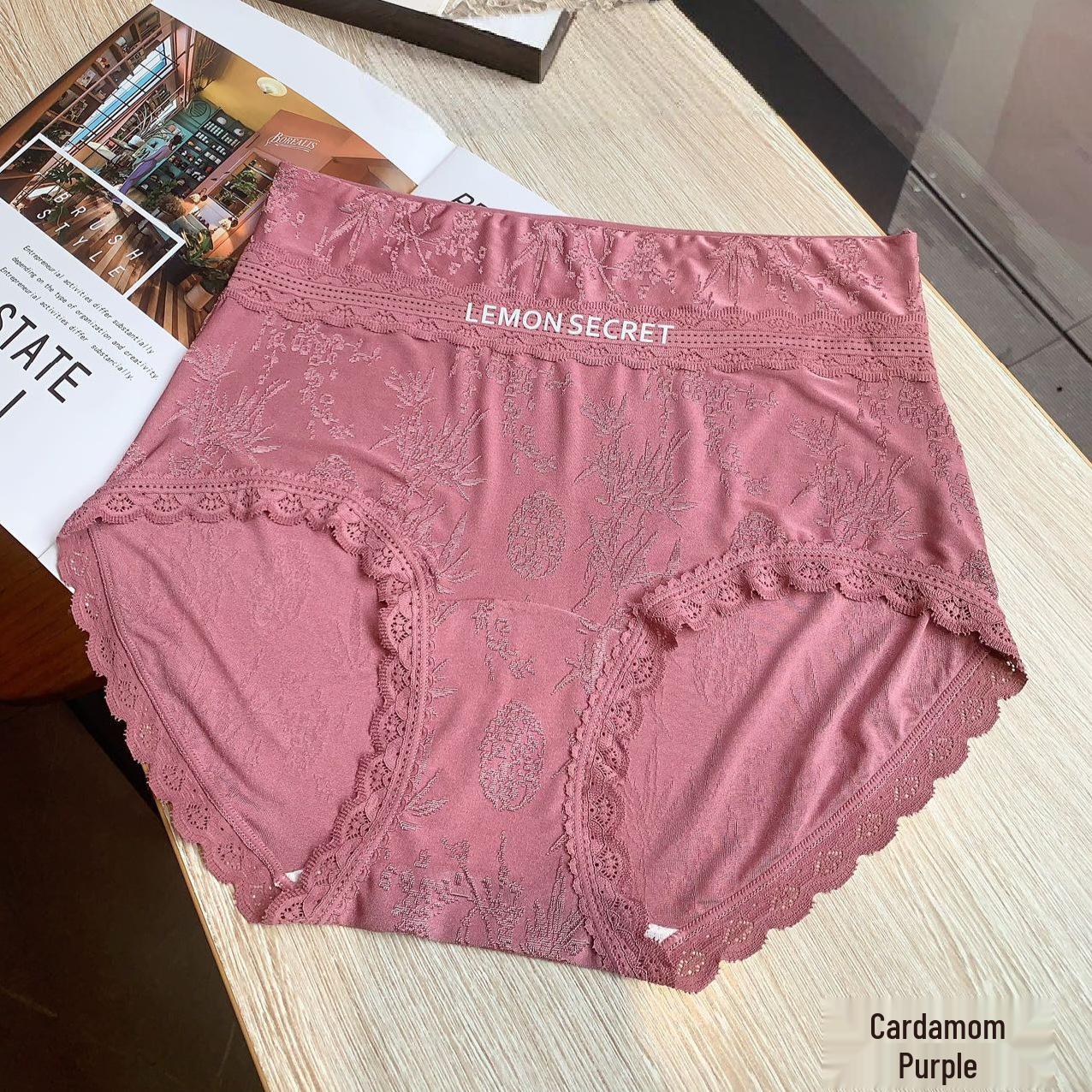 

Lin Mengxue Tummy Control Jacquard Modal Women s Briefs with Extended Crotch and High Waistband 6131 125 to 170 Jin