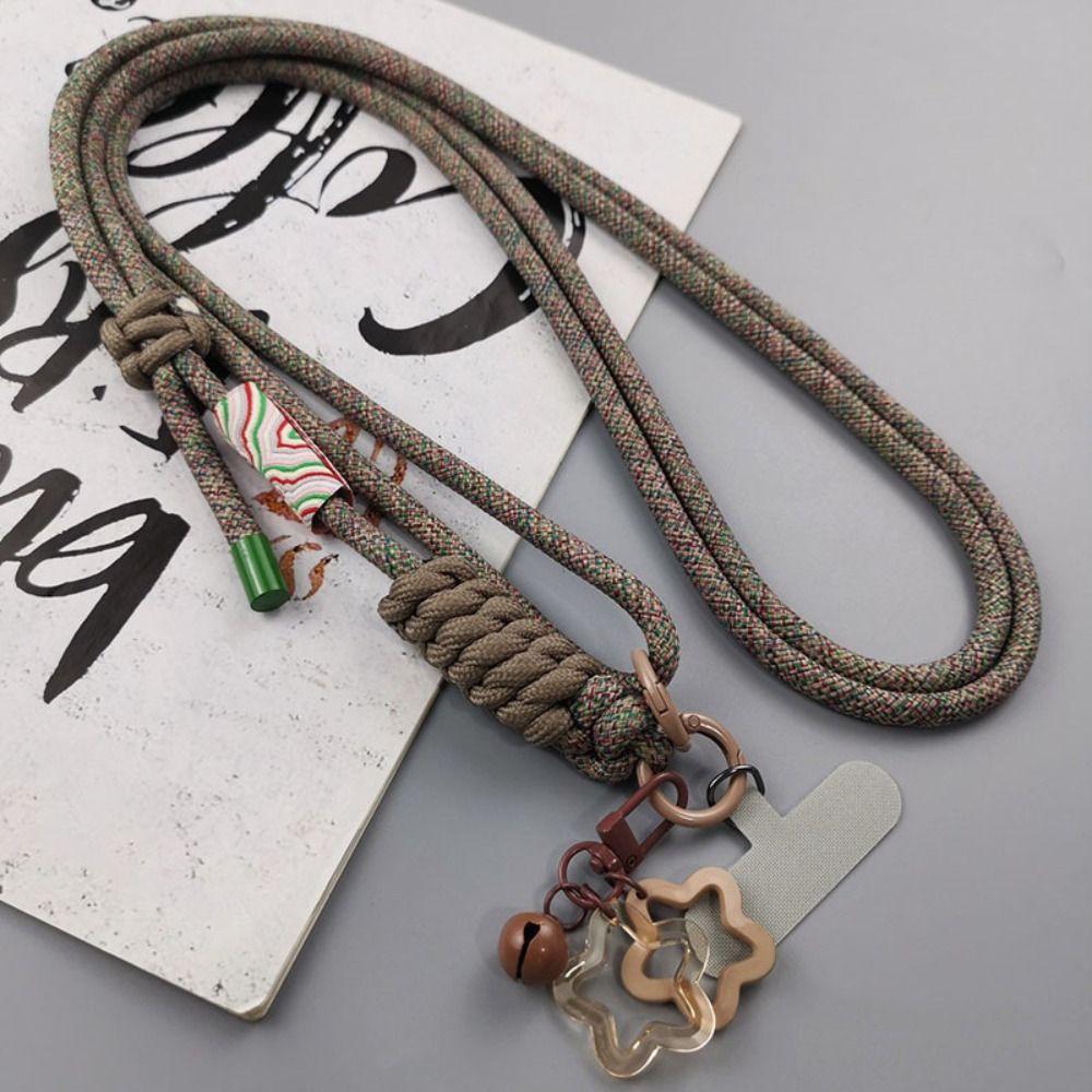 Suport telefon mobil cu clemă spate, model de nor de bun augur, lanț, frânghie, șnur pentru telefon mobil, smartphone-uri