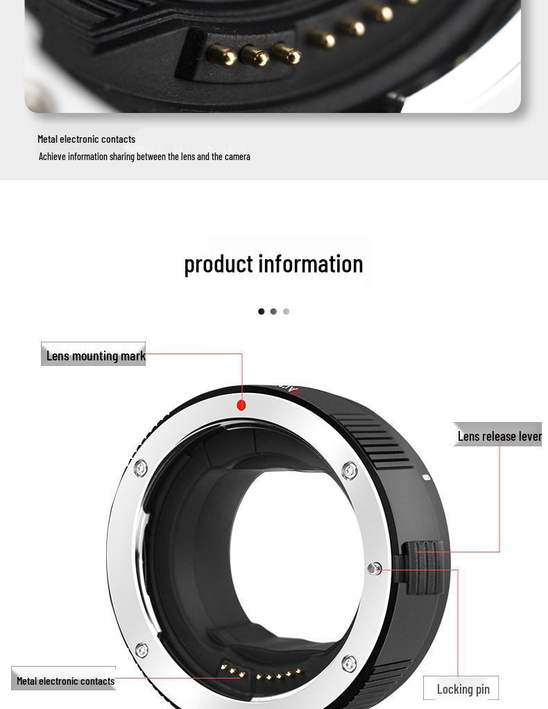 Seven Artisans EOS-R Adapter Ring for Canon R7, R62, R50, R8, R100, RP, R52