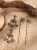 Bohemian Rhinestone Tassel Wind Chime Earrings Set