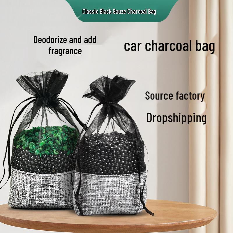 Sacchetto per la rimozione degli odori in Carbone di Bambù con Minerali Nano: Carbone Attivo per Interni ed Eliminazione della Formaldeide