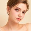 10K Solid Yellow Gold Ear Huggies with Certificate Moissanite Earring Hoop Clip Earring Wedding Wedding Banquet Fine Jewelry New