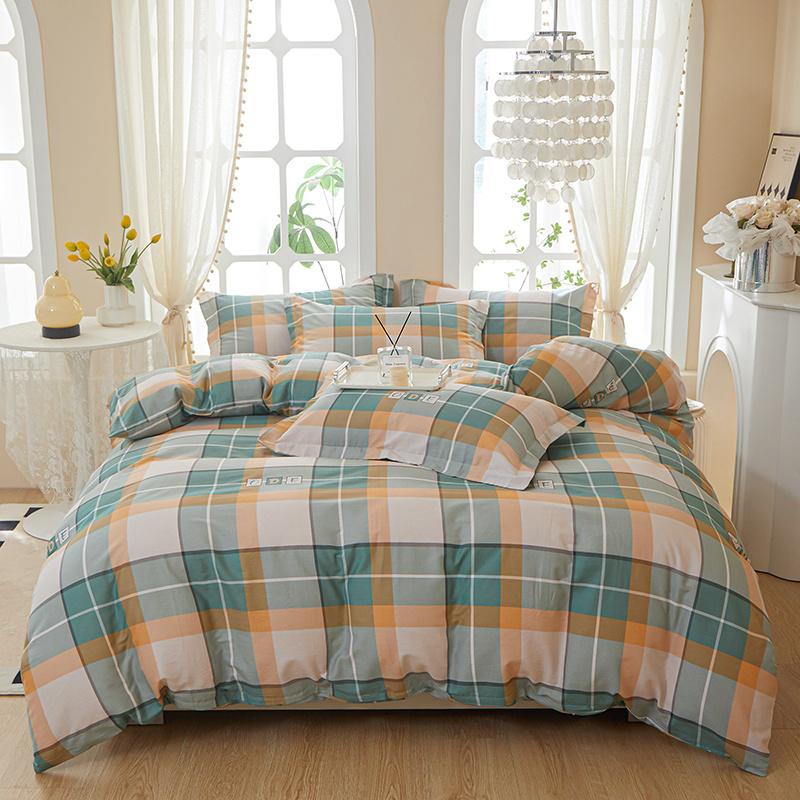 Fresh Floral Duvet Cover Set 100% Cotton Garden Style Pattern Queen Size Bedding Set Quilt Cover with Pillowcases for All Season