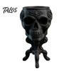 Gothic Skull Pot Mini Planter Pot, 3D Printed Creepy Flowerpot, Flowerpot Succulents Plants Container, Desk Decoration for Halloween Party Flower Pots