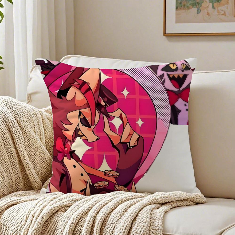 animation dark HHazbin HotelS Cushion Cover Pillowcase Antidustmite living Room Sofa Decor Cushion Room