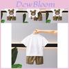 Trendy Korean Style Boys Summer Outfit Set Comfortable Short Sleeve Cotton Two Piece For Ages 3 To 8 In Light Brown Color