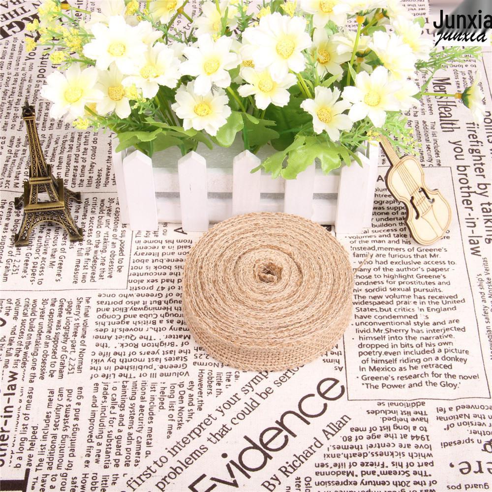 Natürliches handgemachtes Jute-Sackleinenband für DIY Weihnachts- und Hochzeitsdekorationen