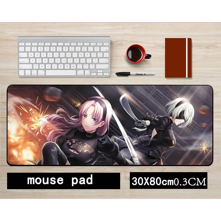 NieR: Automata 2B Non-slip Mouse Pad, 30x80cm Gaming Desk Mat
