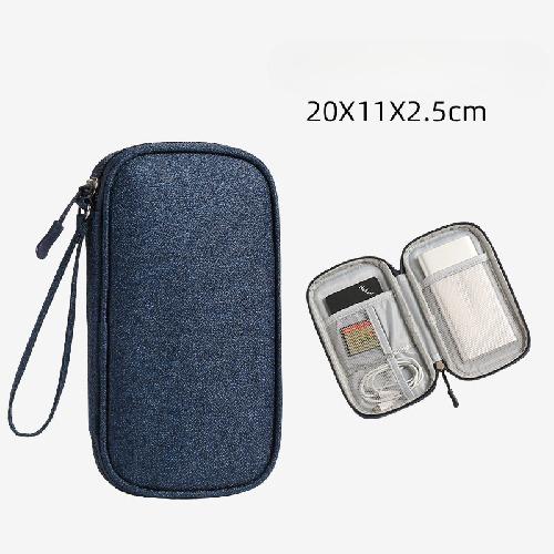 Large Data Cable Bag Storage Waterproof Multi-function Headphone Power Cord Storage Bag Portable Three-layer Storage Finishing Bag