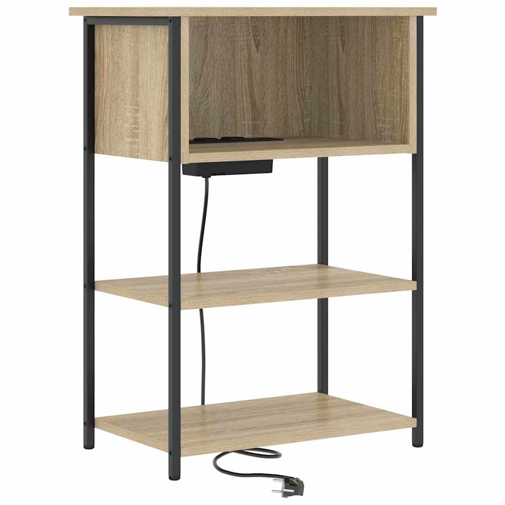 Nightstand Sonoma Oak 55 X 31 X 76 Cm Particleboard