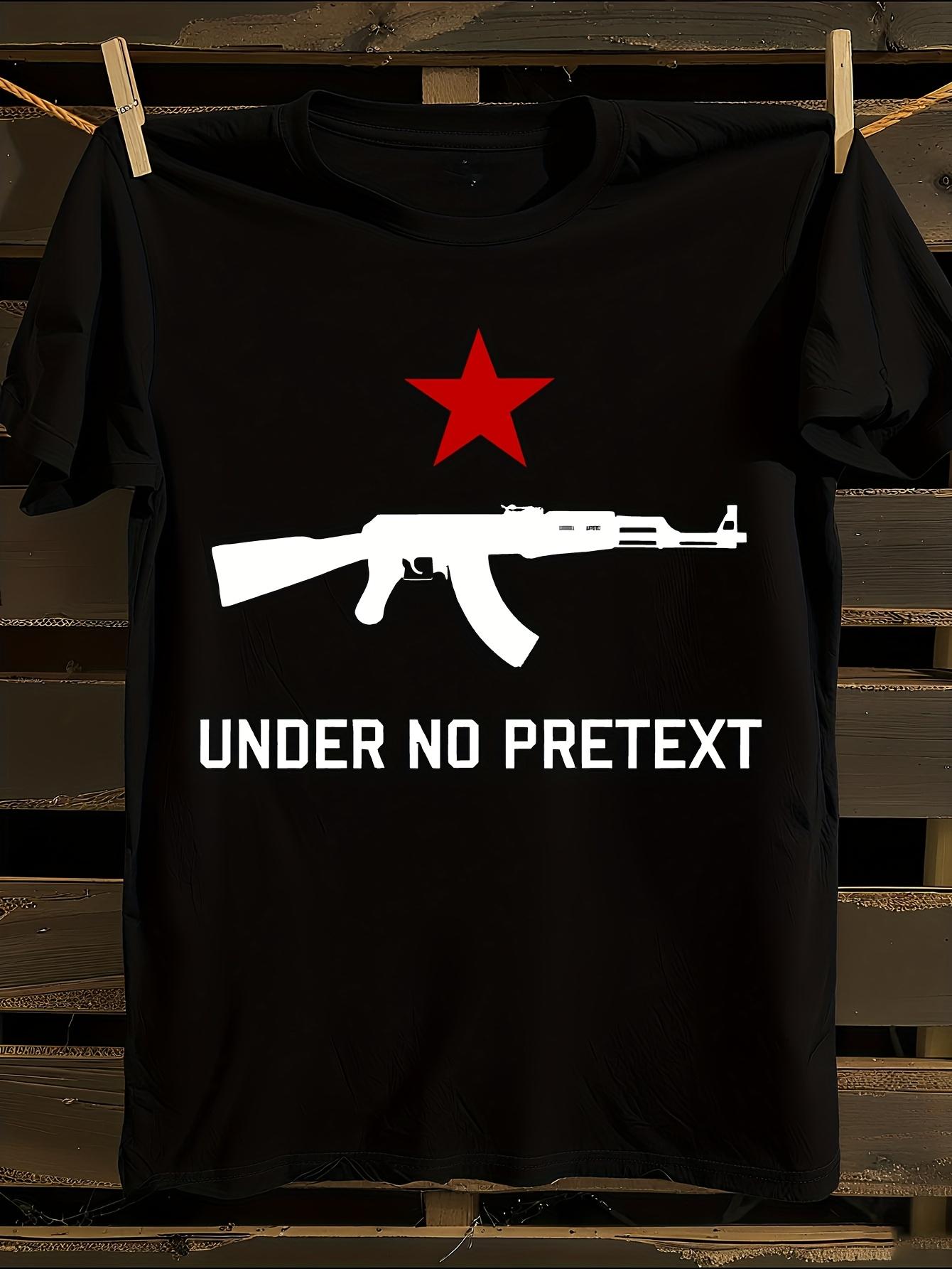 Under No Pretext AK-47 Socialist Graphic Tshirt S