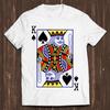 King Coronation British England Poker Lucky Playing Card Casino Cool Gift Mens Womens Unisex Design Style Top Tee T Shirt C434