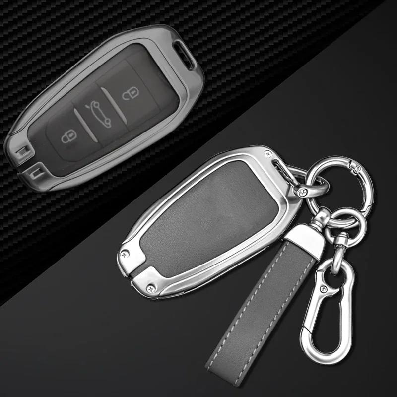 Interior Mouldings Car Smart Key Case Cover For Peugeot 308 3008 508 5008 408 4008 208 301 407 For Citroen C4 C6 C3-XR Picasso D