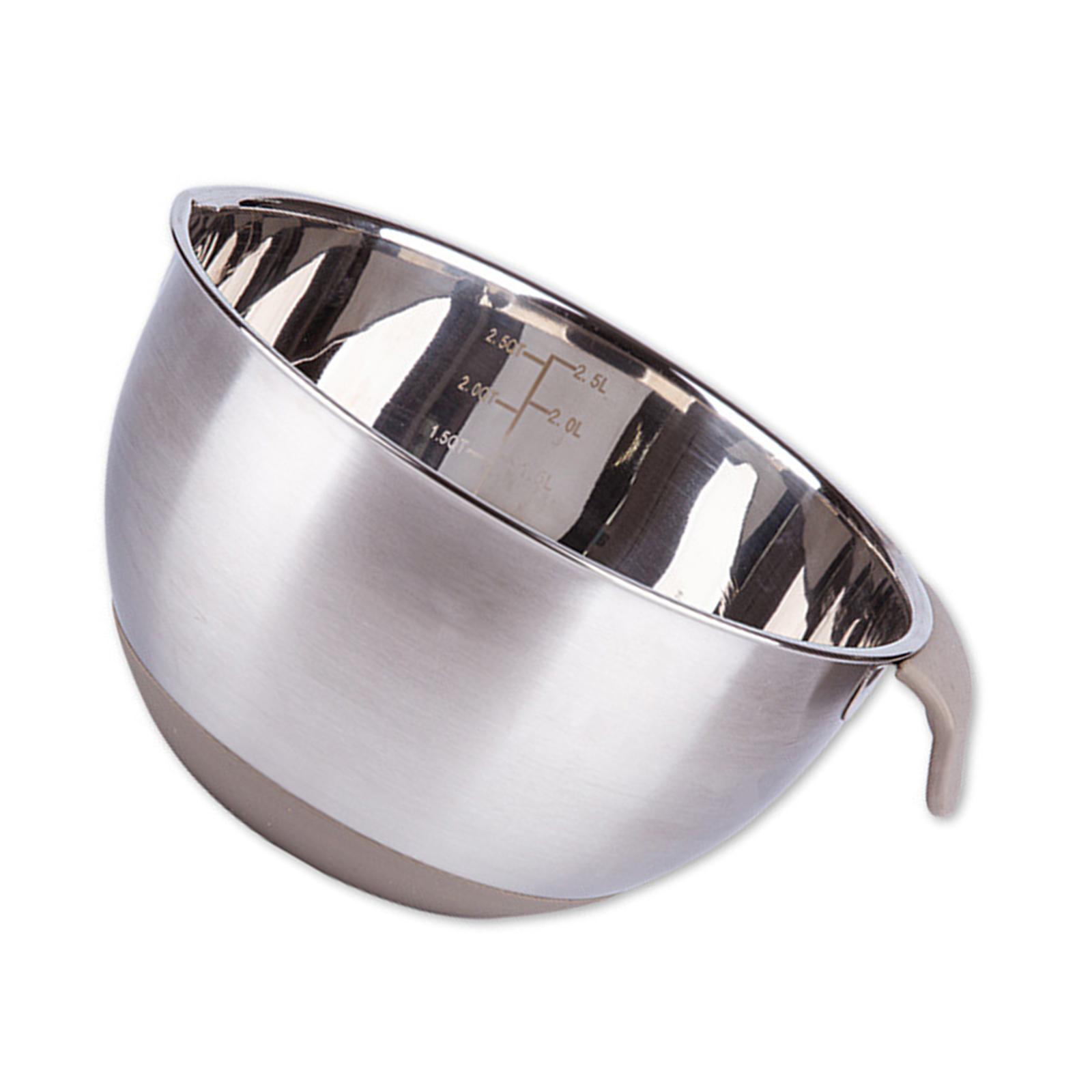 

Сверхпрочная миска для смешивания из нержавеющей стали с эргономичной ручкой, можно мыть в посудомоечной машине, таз для взбивания, выпечки и хранения