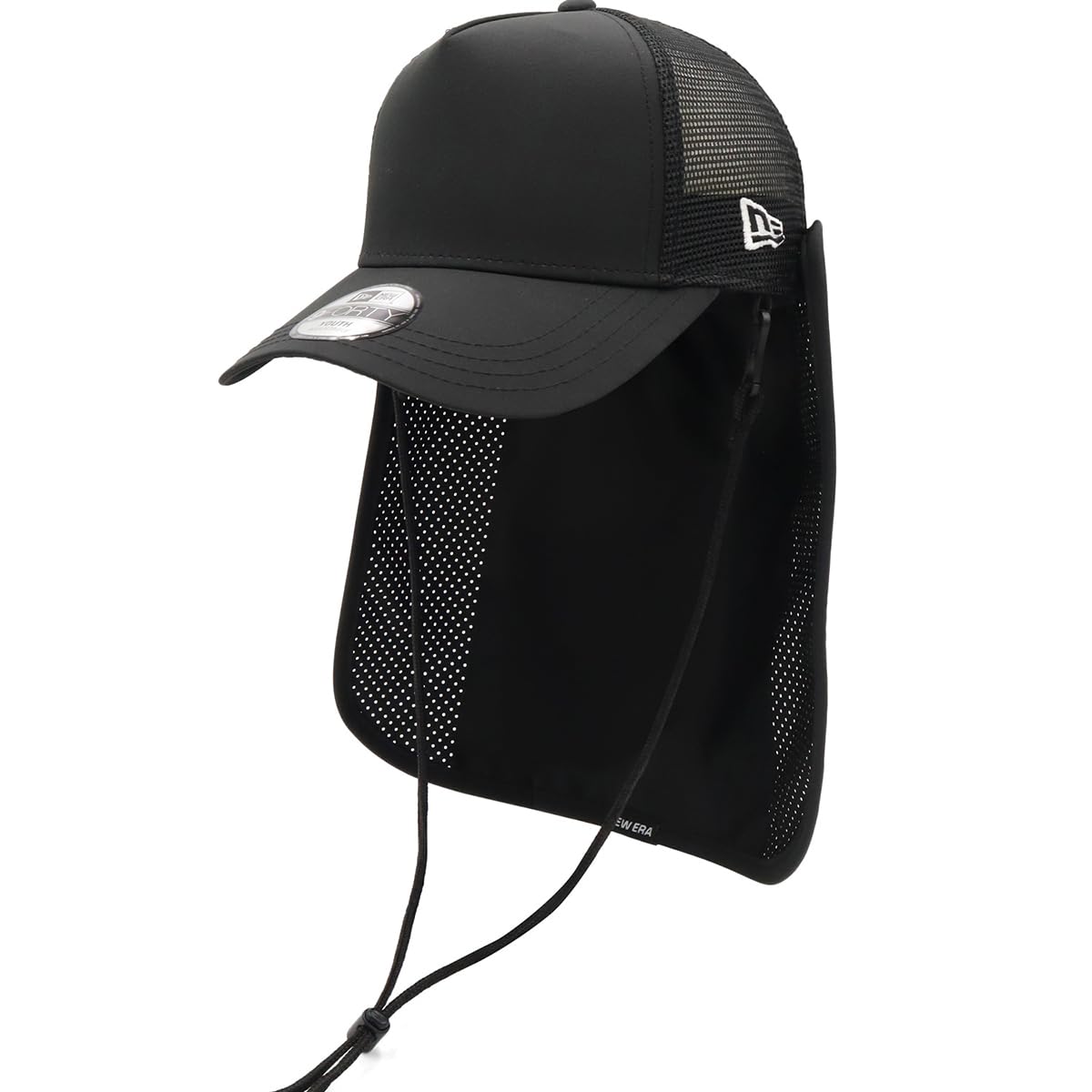 

Детская кепка-сетка New Era Outdoor с водоотталкивающим козырьком от солнца, черная/оливковая, YTH940AFTR SUNSHADE PROLITE BLK 14392119 NER36K7009 YOUTH9FORTYA-FRAME YOUTH52-56cm чёрный
