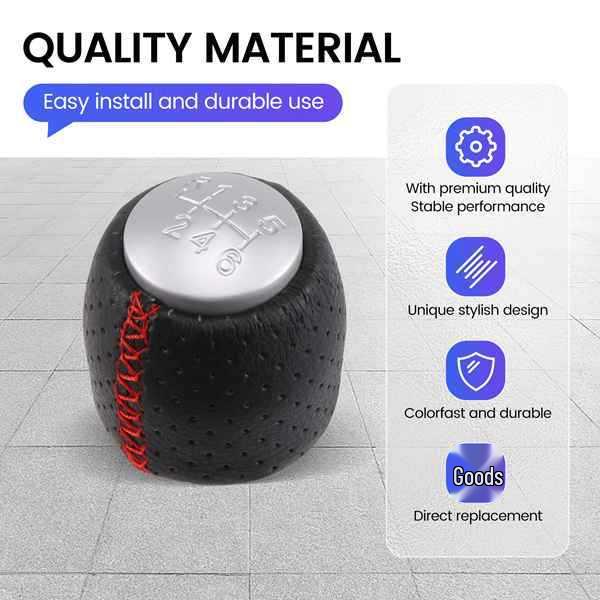 

Black ABS 6-Speed Manual Gear Shift Knob None