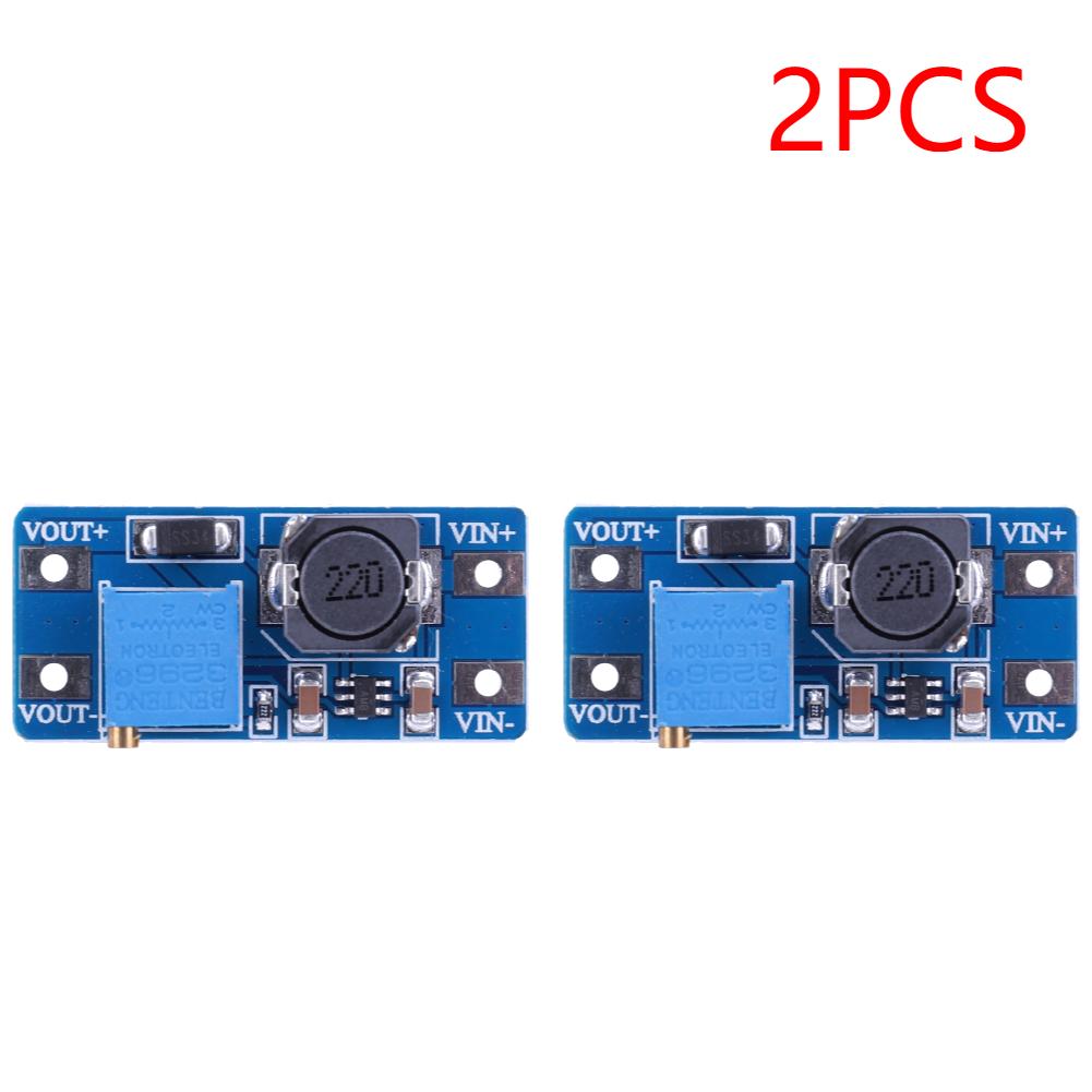 2-20pcs MT3608 Adjustable Boost Module DC-DC Step Up Converter Module 2A Max 2V-24V To 5V 9V 12V 28V Booster Power Supply Board