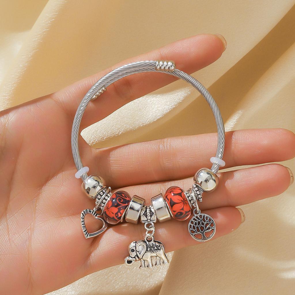 Style Bracelet Crystal Bracelet Beaded Bracelet Jewelry Dream Catcher Flower Love Woman