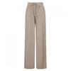 Shop   Women Waistband Pocket Ribbed Stretch Wide Pants Beige Pic Wpt 20563