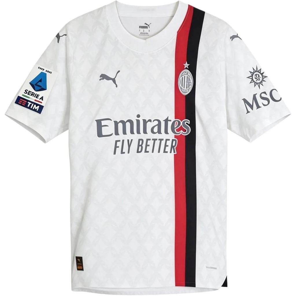 Puma AC Milan Soccer Jersey Player Edition Men's White (Unisex) Soccer Jerseys 770390 02