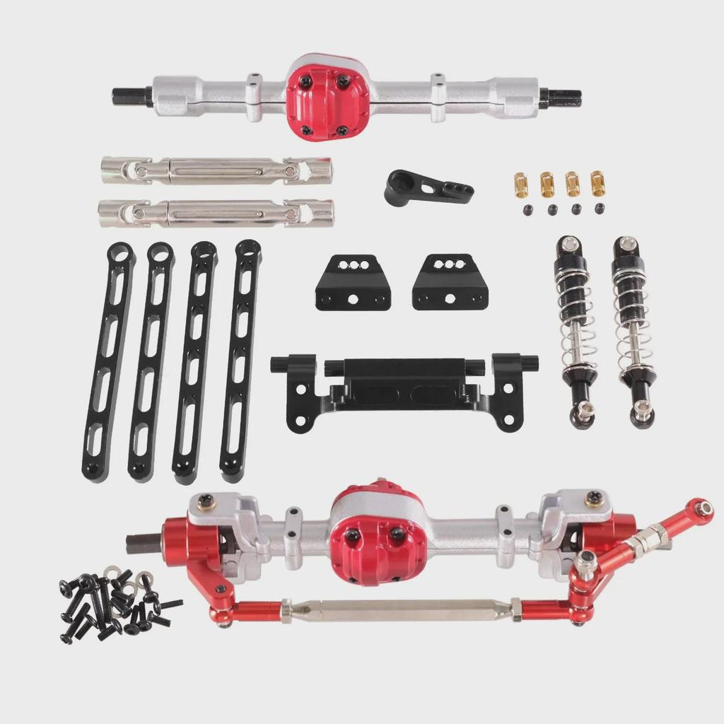 Mangniu MN Series Metal Upgrade RC Car Front & Rear Assembly Kit: Models MN82, LC79, MN78