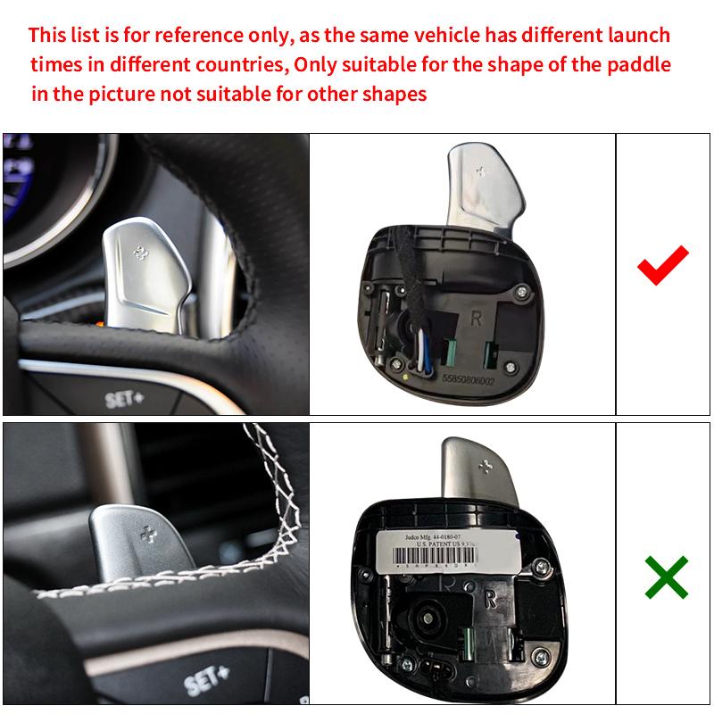 Shift Paddle For Dodge Challenger Charger Durango SRT 2017-2025 Jeep Cherokee SRT Car Steering Wheel Paddle Shifter DSG Sticker