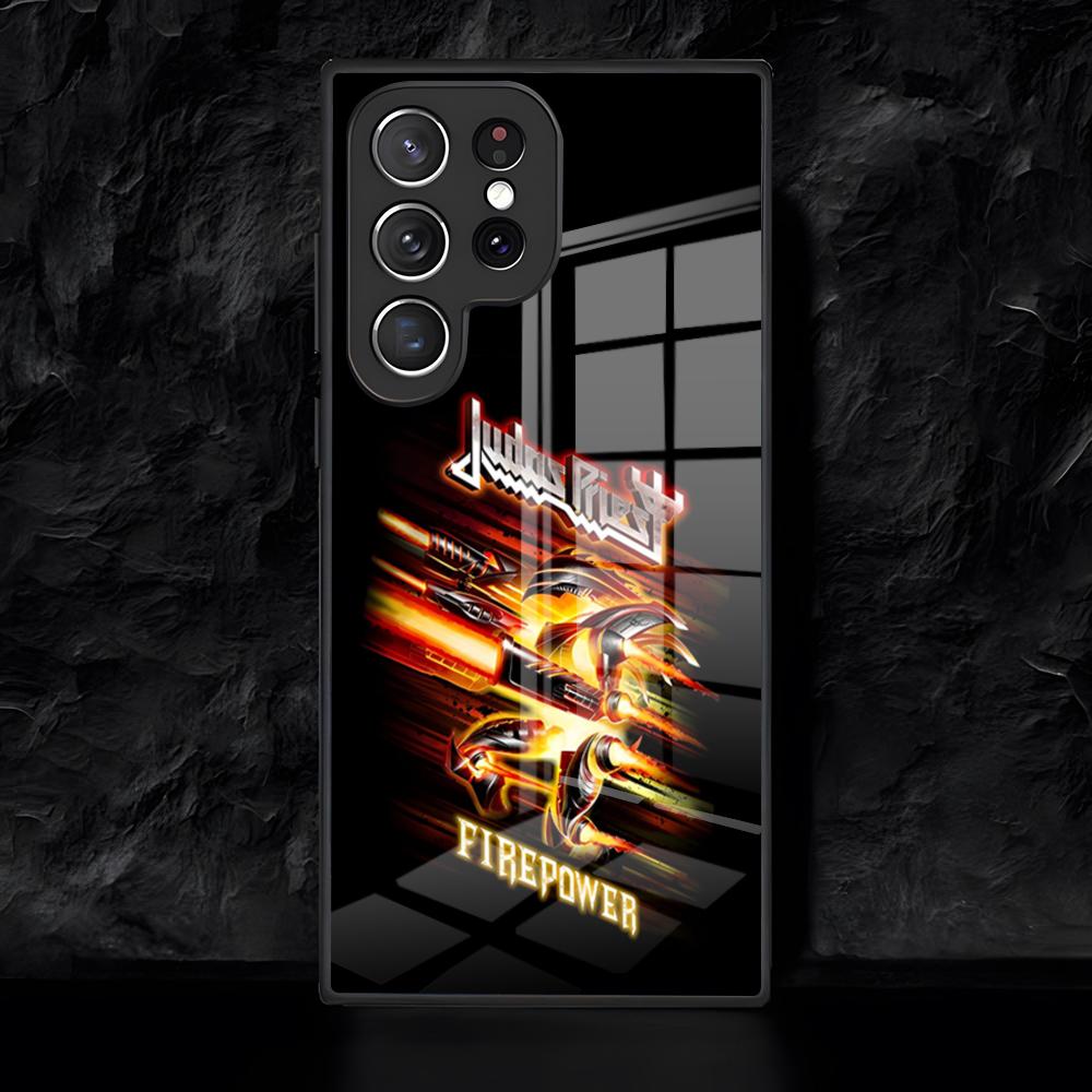 Band J-Judas P-Priest Phone Case For Samsung S26 S25 Edge Ultra 24 23 22 21 Ultra Plus Fe A55 56 15 4G 5GGlass Cover