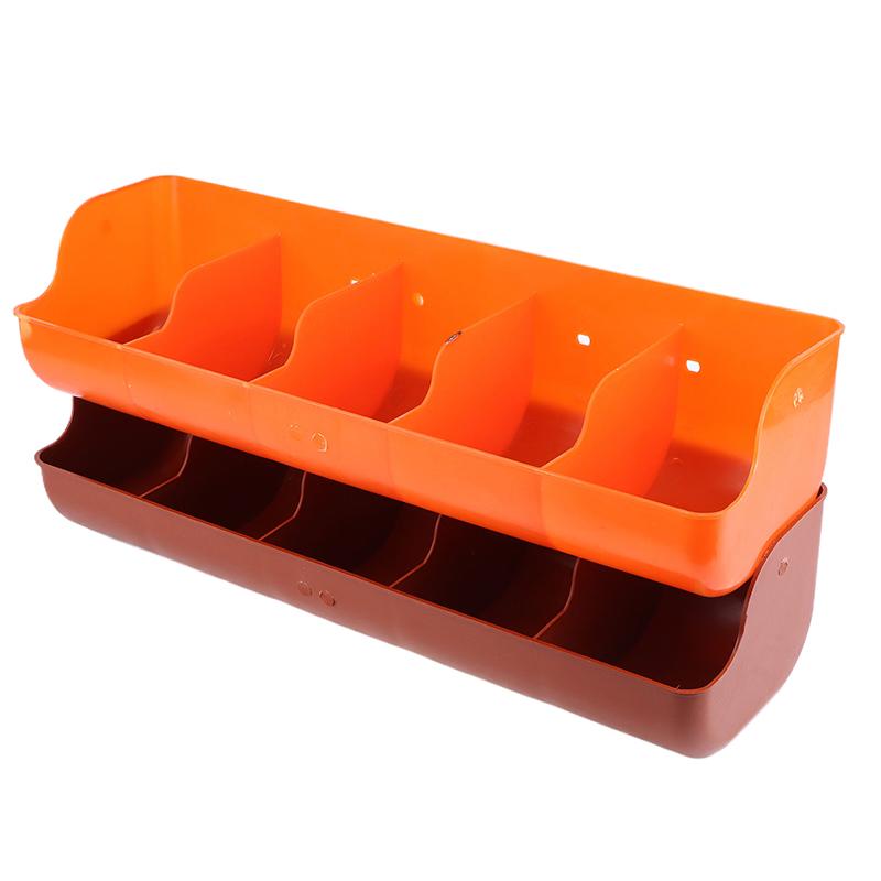 5 Slots Piglet Fodder Bowl Farm Use Livestock Feeding Dish Stable Multi Compartment Feeder for Animals