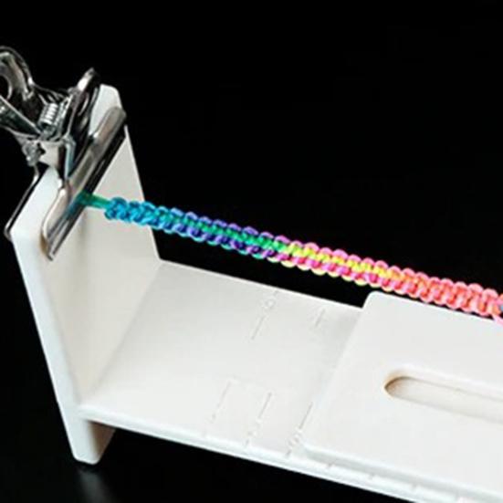 Adjustable Bracelet Jig Bracelet Braiding Frame DIY Bracelet Hand Knitting Jig for Beginners Crafting Bracelet Lanyard Keychain