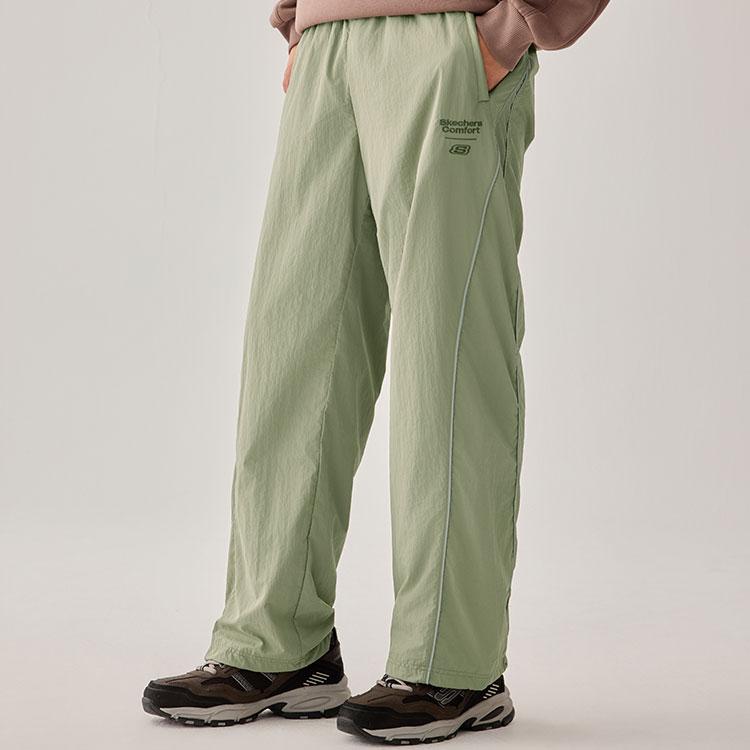 Skechers Water Resistant Windproof Fleece Lined Warm Durable Loose Soft Comfortable Wide Leg Casual Pants Men Bottoms L325M087-01DR